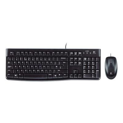 Kabelgebundene Tastatur inkl. Maus »MK120« schwarz, Logitech