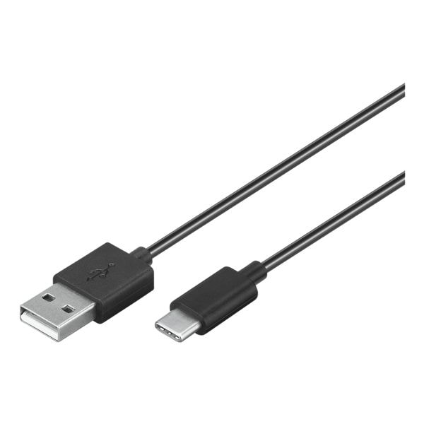 goobay USB-C Lade- und Synchronisationskabel 0,5 m schwarz schwarz Image