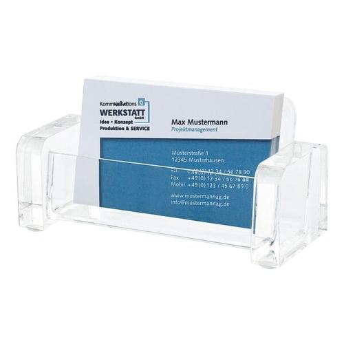 Visitenkartenhalter »acryl exklusiv« transparent, Wedo, 11.5×5.5×5 cm