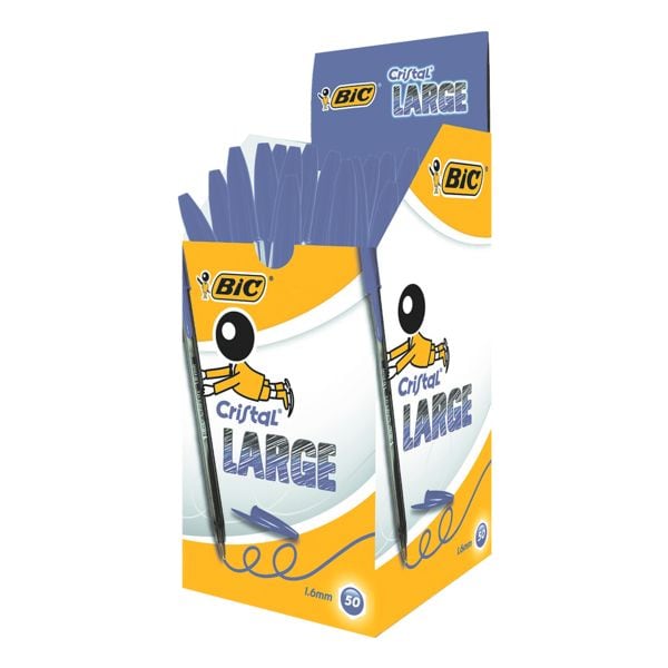 BIC 50er-Pack Kugelschreiber »Cristal Large« blau Image