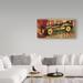 Trademark Fine Art 'Retro Racecar' Graphic Art Print on Wrapped Canvas in Green/Red | 12 H x 24 W x 2 D in | Wayfair ALI30616-C1224GG