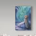 Trademark Fine Art 'Aurora Bunny' Graphic Art Print on Wrapped Canvas in Blue/Gray/Green | 19 H x 12 W x 2 D in | Wayfair ALI30967-C1219GG