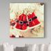 Trademark Fine Art 'Bell Ornament' Photographic Print on Wrapped Canvas in Red/Yellow | 18 H x 18 W x 2 D in | Wayfair ALI31055-C1818GG