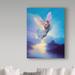 Trademark Fine Art Kirk Reinert Aquarius - Wrapped Canvas Graphic Art Print Canvas in Blue/Indigo/Pink | 24 H x 18 W x 2 D in | Wayfair