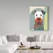 Trademark Fine Art 'Airedale Terrier Dog' Graphic Art Print on Wrapped Canvas Metal in Blue/Gray/Green | 32 H x 24 W x 2 D in | Wayfair