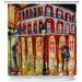 East Urban Home New Orleans French Quarter Single Shower Curtain Polyester in Brown | 72 H x 69 W in | Wayfair C84DAE1D872146F6B66A47711D885DC8