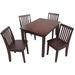 Harriet Bee Shirehampton Solid Wood Rectangular Play Table & Chair Set Wood in Brown | 22.5 H x 32 W in | Wayfair D31C017589054F28A5FB328B1C75F0B9