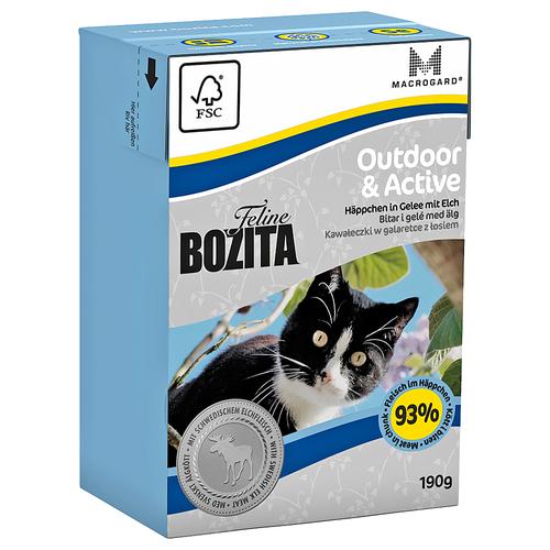 24 x 190g Outdoor & Active Bozita Katzenfutter nass