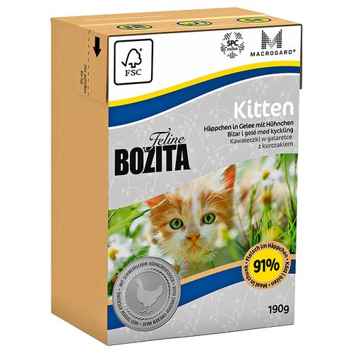 48 x 190g Kitten Bozita Feline Katzenfutter nass