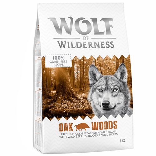 1kg Adult Oak Woods Wildschwein Wolf of Wilderness getreidefreies Hundefutter trocken