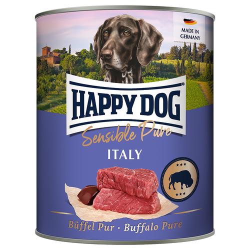 6x800g Happy Dog Sensible Pure Italy (Büffel Pur) Hundefutter nass