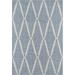 Blue 90 x 0.2 in Area Rug - Erin Gates by Momeni River Geometric Handmade Flatweave Area Rug Recycled P.E.T, Synthetic | 90 W x 0.2 D in | Wayfair