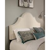 Charlton Home® Hopson Panel Headboard Upholstered/Polyester in Brown/White | 60 H x 80.5 W x 6 D in | Wayfair 6811F96C22B943A789261931CF739A5D