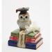 Winston Porter Jahanzaib Degree of Wisdom Music Box Figurine Porcelain/Ceramic in Blue/Green/Pink | 4.13 H x 2.75 W x 3.38 D in | Wayfair