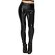 Boland - Leggings Glance, Schwarz, glänzend, Stretch, Blickdicht, für Damen, Karneval, Fasching, Fastnacht, Halloween, Mottoparty, 70er