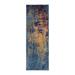 Blue/Orange 30 x 0.38 in Area Rug - Williston Forge Felan Abstract Orange/Blue Area Rug Polypropylene | 30 W x 0.38 D in | Wayfair