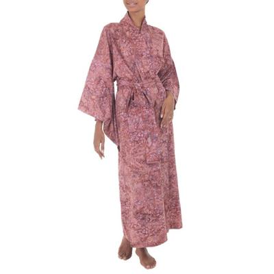 'Earth Dancer' - Handmade 100% Cotton Robe in Red ...