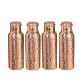 Pure Copper Water Bottle for Ayurvedic Health Benefits (Joint Free & leak proof) SET OF 4 PIECES