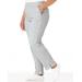Blair Zip-Pocket Pull-On Fleece Pants - Grey - PXL - Petite