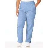 Blair Zip-Pocket Pull-On Fleece Pants - Denim - PL - Petite