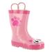 Western Chief Pink Kitty Rain Boot - Girls 8 Toddler Pink Boot Medium