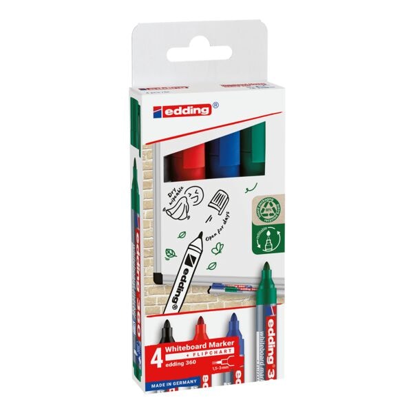 Edding 4er-Pack Whiteboard-Marker »360« Image