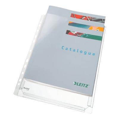 Prospekthüllen »Maxi 4756« A4 genarbt - 5 Stück transparent, Leitz, 23.6x31 cm