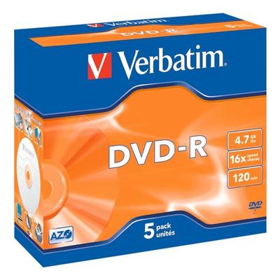 Verbatim DVD-Rohlinge »DVD-R« 43519 silber Image