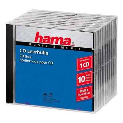 Hama CD/DVD/Blu-ray-Leerhüllen »Jewelcase« transparent, 14x12.4x10.4 cm