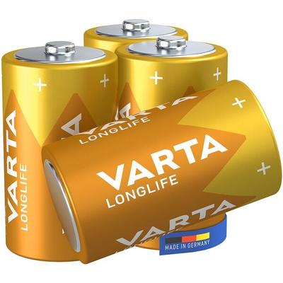 4er-Pack Batterien »LONGLIFE« Mono / D / LR20, Varta