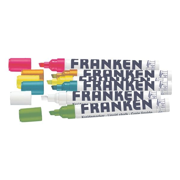Franken 6er-Pack Kreidemarker »ZKM97« weiß Image