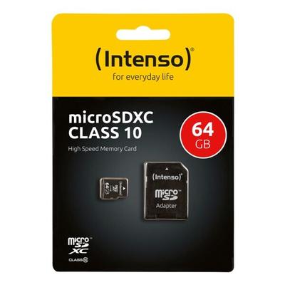 microSDXC-Speicherkarte »Intenso Class10 64GB«, Intenso, 1.1x1.5x0.1 cm