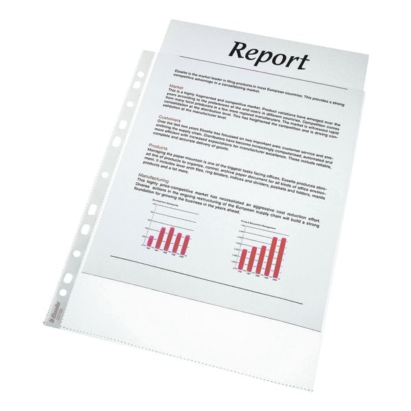 Esselte Prospekthülle »Standard« A4 glasklar - 100 Stück transparent, 23x30.2 cm Image