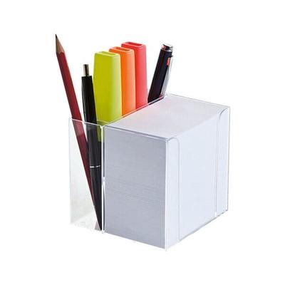 folia Zettelbox mit Stiftehalter weiß, 9.5x9.5x9.5 cm Image