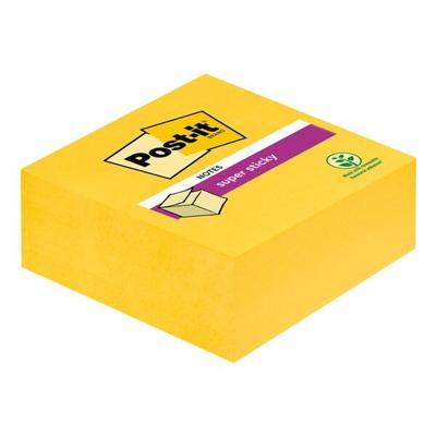 Post-it Super Sticky Haftnotizwürfel »Notes« ultragelb 76x76 mm 270 Blatt gelb Image