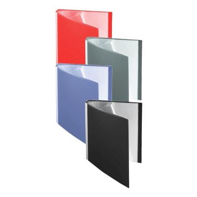 Präsentations-Sichtbuch 20 Hüllen grau, Foldersys, 24x31 cm