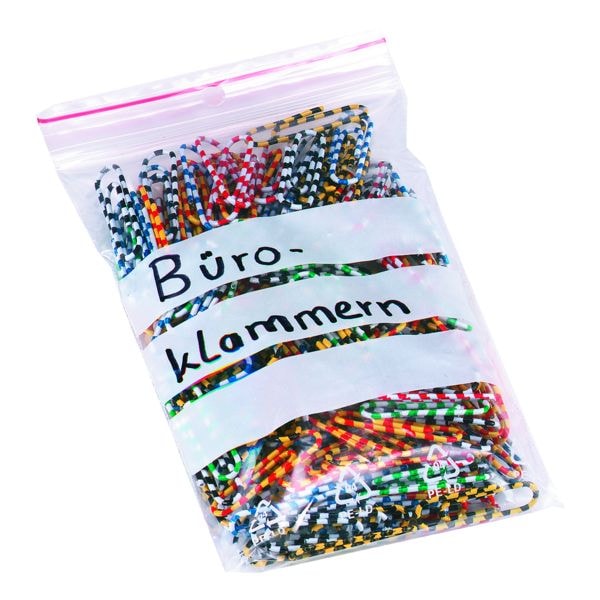 Wbv 1000 Druckverschlussbeutel mit Beschriftungsstreifen 60x80 mm 50 mic transparent, 6x10 cm Image