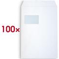 OTTO Office 100 Versandtaschen C4 mit Fenster weiß, 32.4x22.9 cm