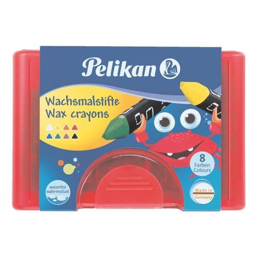 Pelikan Wachsmalstifte 8 Stk. inkl. Schaber in Fischform