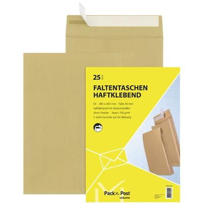 Mailmedia Faltentaschen braun, 40x28 cm Image