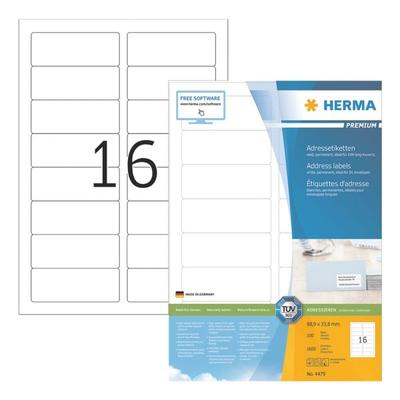 Herma 1600er-Set Universal-Klebeetiketten »4479« weiß Image