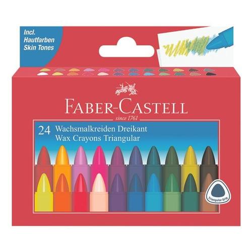 Faber-Castell 24er-Kartonetui Wachsmalstifte