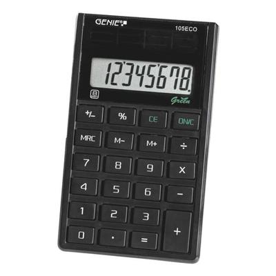 GENIE Pocketrechner »105 ECO« schwarz, 6.2x0.8x10.3 cm
