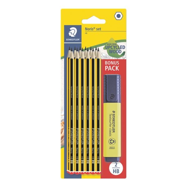 Staedtler 12er-Set Bleistifte »Noris« inkl. Textmarker »Textsurfer« schwarz Image