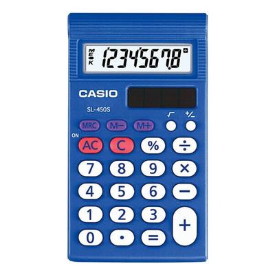 Taschenrechner »SL-450S« blau, CASIO, 7.28x1.69x12 cm