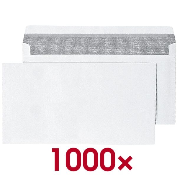Mailmedia Briefumschläge DL Max ohne Fenster mit Haftklebung - 1000 Stück weiß, 23.5x12.5 cm