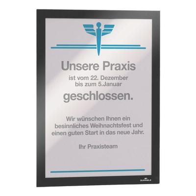 Durable Info-Rahmen DIN A4 »Duraframe 4872« selbstklebend mit Magnetdeckel schwarz, 23.8x32.4 cm Image