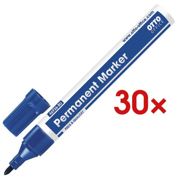 OTTO Office 30x Permanent-Marker blau Image