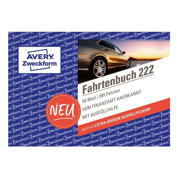 Avery Zweckform Fahrtenbuch »222« (A6 quer) weiß, 14.8x10.5 cm