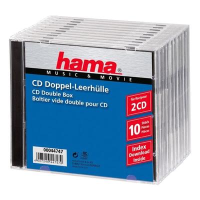 CD/DVD/Blu-ray-Doppelhüllen »Jewelcase« transparent, Hama, 14x12.4x10.4 cm